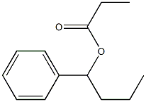 Propionic acid 1-phenylbutyl ester Structure