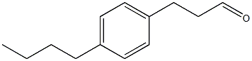3-(4-Butylphenyl)propionaldehyde Struktur