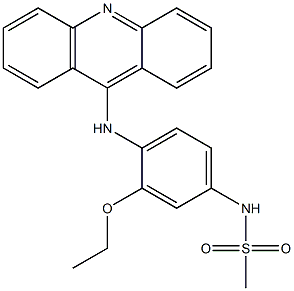N-[4-(9-Acridinylamino)-3-ethoxyphenyl]methanesulfonamide Structure