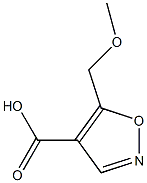 5-(メトキシメチル)イソオキサゾール-4-カルボン酸 化学構造式