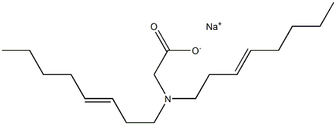 N,N-Di(3-octenyl)glycine sodium salt Structure