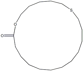 1-Oxa-7-thiacyclononadecan-19-one Structure