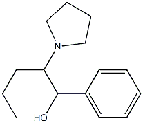 1-Phenyl-2-(pyrrolidin-1-yl)pentan-1-ol Structure