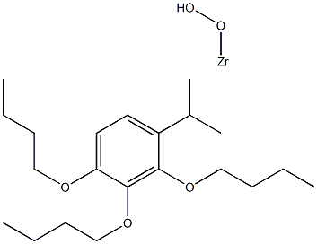 Tributoxycumene hydroperoxyzirconium Structure