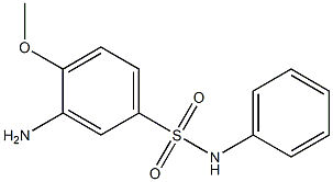 3-Amino-4-methoxybenzenesulfonanilide Structure