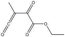 2,4-ジオキソ-3-メチル-3-ブテン酸エチル 化学構造式