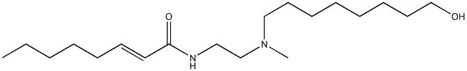 N-[2-[N-(8-Hydroxyoctyl)-N-methylamino]ethyl]-2-octenamide,,结构式