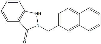 2-[(2-Naphthalenyl)methyl]-1H-indazol-3(2H)-one Structure