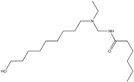 N-[[N-Ethyl-N-(9-hydroxynonyl)amino]methyl]hexanamide Structure