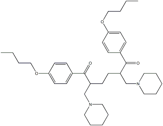 1,6-Bis(4-butoxyphenyl)-2,5-bis(piperidinomethyl)hexane-1,6-dione