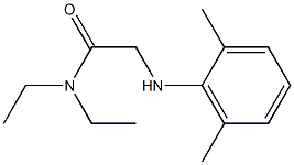 N,N-Diethyl-2-(2,6-xylidino)acetamide Structure