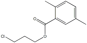 2,5-Dimethylbenzenecarboxylic acid 3-chloropropyl ester 结构式