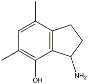 3-Amino-2,3-dihydro-5,7-dimethyl-1H-inden-4-ol Structure