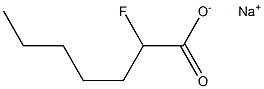 2-Fluoroheptanoic acid sodium salt Structure