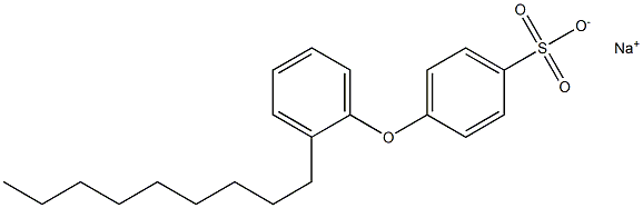 4-(2-Nonylphenoxy)benzenesulfonic acid sodium salt Structure