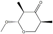 (2S,3R,5S)-2-Methoxy-3,5-dimethyl-2,3,5,6-tetrahydro-4H-pyran-4-one Structure