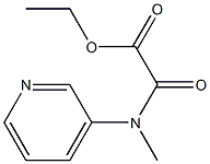 N-Methyl-N-(3-pyridinyl)oxamidic acid ethyl ester Structure