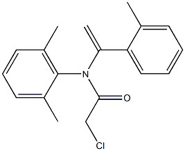 N-[1-(2-Methylphenyl)vinyl]-N-(2,6-dimethylphenyl)-2-chloroacetamide Structure