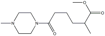2-Methyl-6-oxo-6-(4-methylpiperazino)hexanoic acid methyl ester Structure