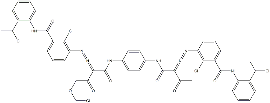  3,3'-[2-(Chloromethoxy)-1,4-phenylenebis[iminocarbonyl(acetylmethylene)azo]]bis[N-[2-(1-chloroethyl)phenyl]-2-chlorobenzamide]