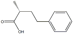[R,(-)]-2-メチル-4-フェニル酪酸 化学構造式