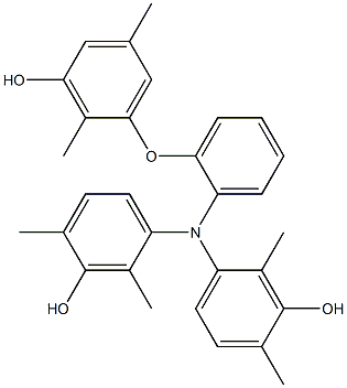 N,N-Bis(3-hydroxy-2,4-dimethylphenyl)-2-(3-hydroxy-2,5-dimethylphenoxy)benzenamine Structure