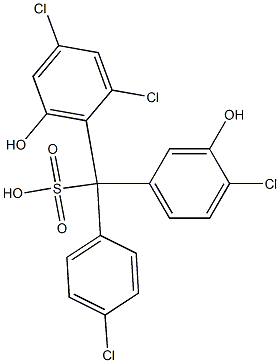 (4-Chlorophenyl)(4-chloro-3-hydroxyphenyl)(2,4-dichloro-6-hydroxyphenyl)methanesulfonic acid