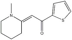 1-(2-Thienyl)-2-(1-methylpiperidine-2-ylidene)ethanone Structure