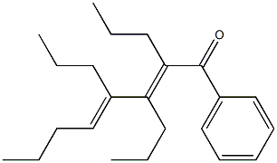 2,3,4-Tripropyl-1-phenyl-2,4-octadien-1-one 结构式