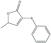 5-Methyl-3-(phenylthio)-2(5H)-furanone,,结构式