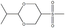 2-イソプロピル-5-(メチルスルホニル)-1,3-ジオキサン 化学構造式
