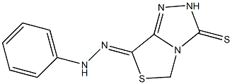 7-(2-Phenylhydrazono)-7H-thiazolo[4,3-c]-1,2,4-triazole-3(2H)-thione,,结构式