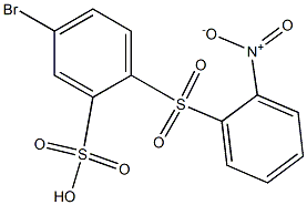 5-Bromo-2-[(2-nitrophenyl)sulfonyl]benzenesulfonic acid