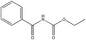 Benzoylcarbamic acid ethyl ester,,结构式