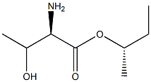 (2R)-2-アミノ-3-ヒドロキシブタン酸(S)-1-メチルプロピル 化学構造式