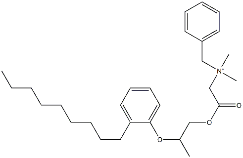 N,N-Dimethyl-N-benzyl-N-[[[2-(2-nonylphenyloxy)propyl]oxycarbonyl]methyl]aminium