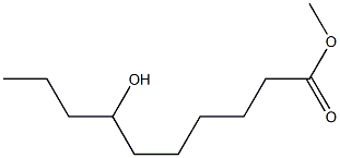 7-ヒドロキシデカン酸メチル 化学構造式