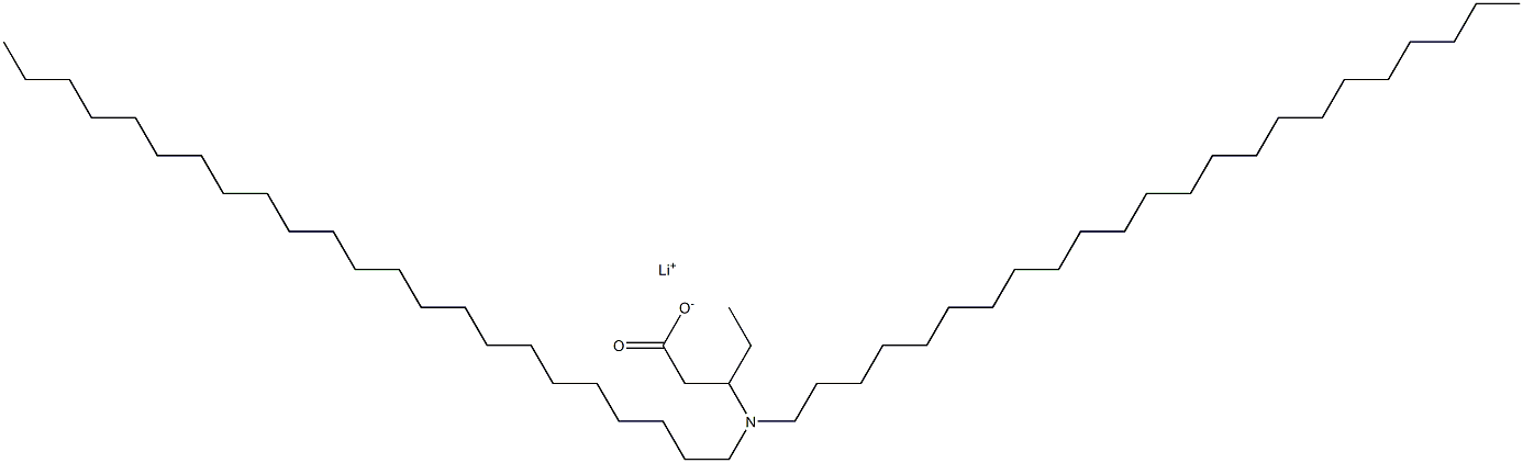 3-(Ditricosylamino)valeric acid lithium salt Structure