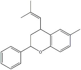 2-Phenyl-4-(2-methyl-1-propenyl)-6-methylchroman|