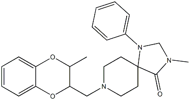 3-Methyl-8-[(3-methyl-1,4-benzodioxan-2-yl)methyl]-1-phenyl-1,3,8-triazaspiro[4.5]decan-4-one|