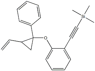 1-[(1-Phenyl-2-ethenylcyclopropyl)oxy]-2-[(trimethylsilyl)ethynyl]benzene,,结构式