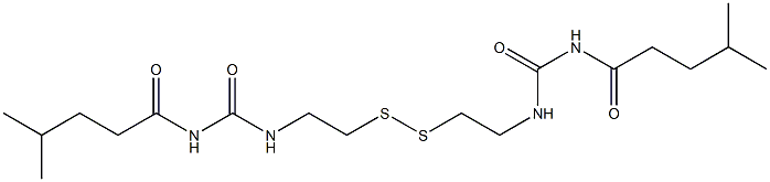  1,1'-[Dithiobis(2,1-ethanediyl)]bis(3-(4-methylpentanoyl)urea)