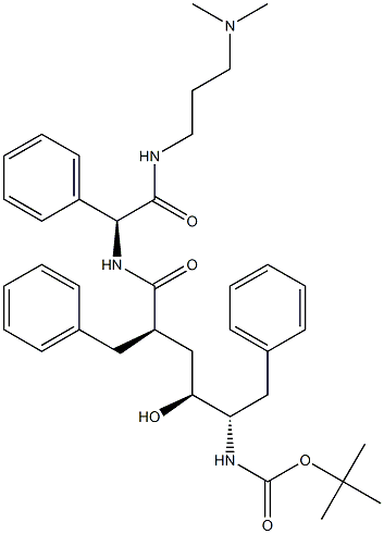 (2S)-2-[[(2R,4S,5S)-5-(tert-Butoxycarbonylamino)-2-benzyl-4-hydroxy-6-phenylhexanoyl]amino]-N-(3-dimethylaminopropyl)-2-phenylacetamide|