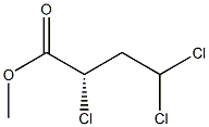 (S)-2,4,4-トリクロロブタン酸メチル 化学構造式