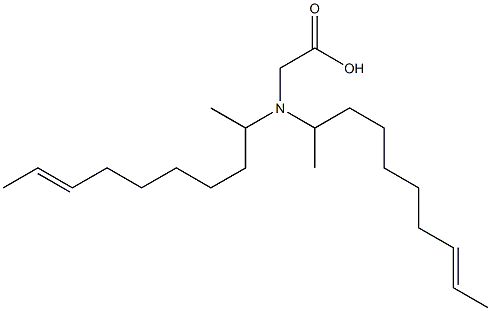 N,N-ジ(8-デセン-2-イル)グリシン 化学構造式