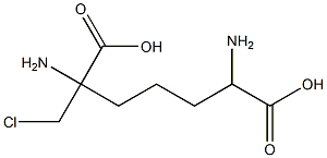 2,6-Diamino-2-chloromethylpimelic acid Struktur