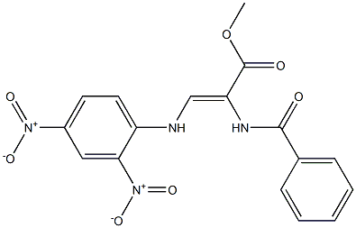  (Z)-3-[(2,4-Dinitrophenyl)amino]-2-(benzoylamino)acrylic acid methyl ester