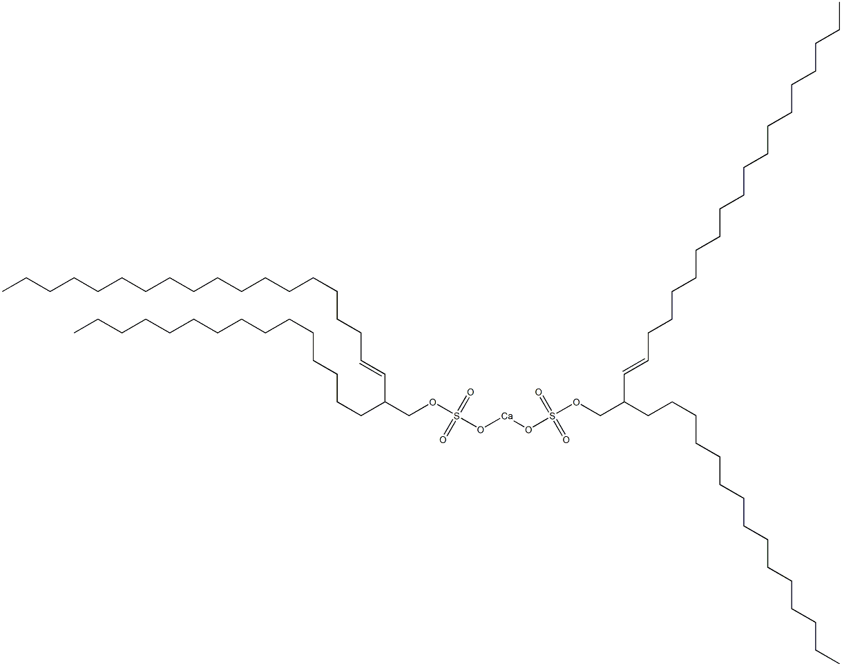 Bis(2-pentadecyl-3-henicosenyloxysulfonyloxy)calcium Structure