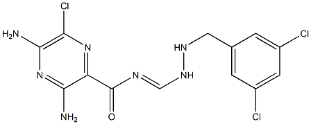 6-Chloro-2-[[(3,5-dichlorobenzylamino)aminomethylene]carbamoyl]pyrazine-3,5-diamine