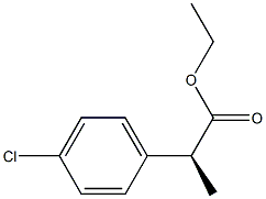 [S,(+)]-2-(p-Chlorophenyl)propanoic acid ethyl ester Struktur